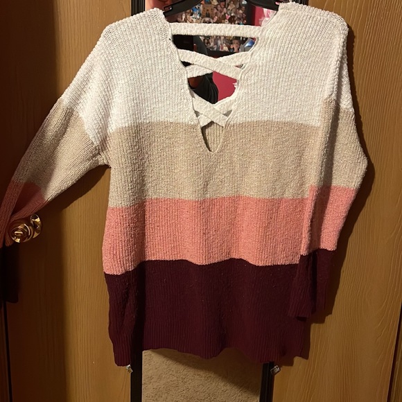 Torrid color block Sweater - Picture 2 of 3